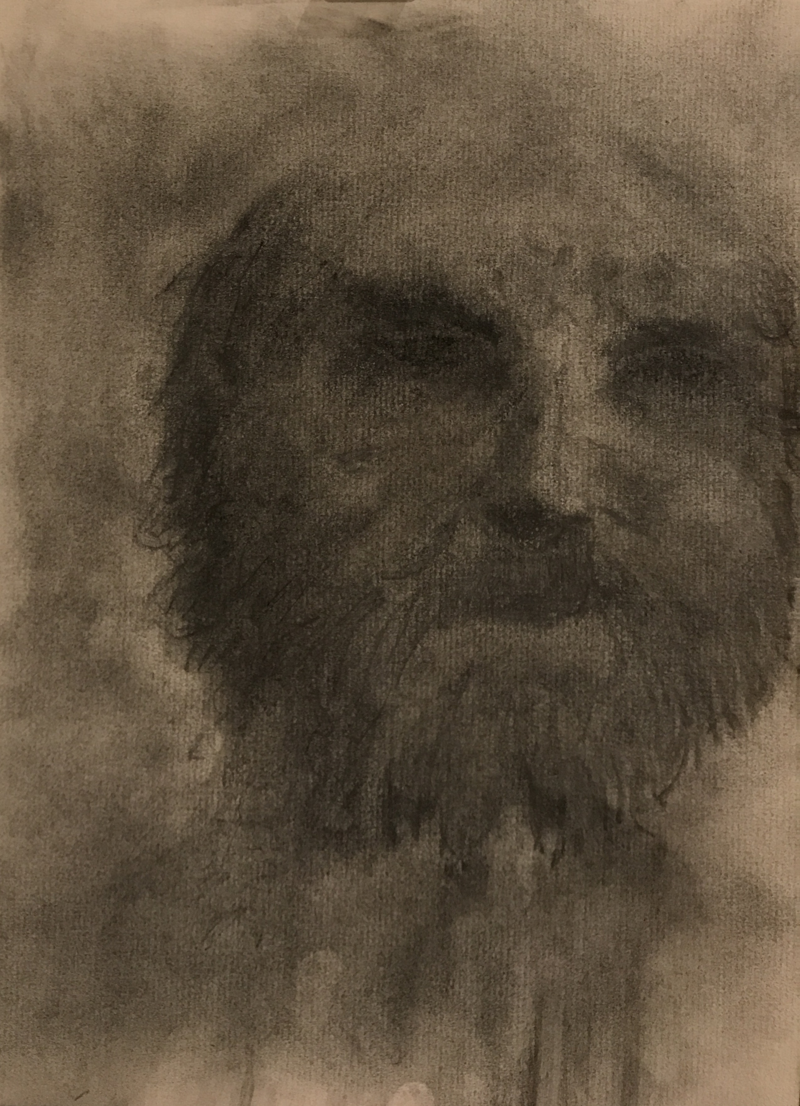Old Man - Graphite and Charcoal Dust